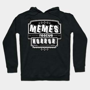 Vintage meme [black and white] Hoodie